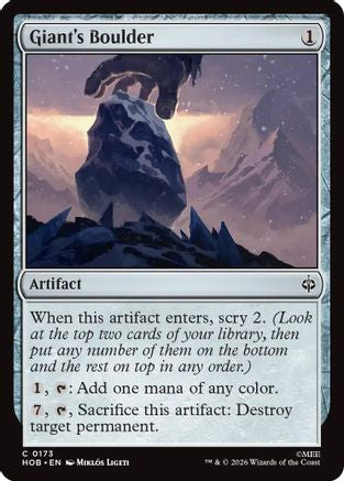 Giant's Boulder (HOB - The Hobbit)