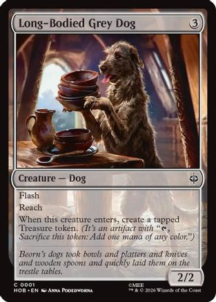 Long-Bodied Grey Dog (HOB - The Hobbit)