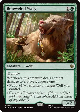 Bejeweled Warg (HOB - The Hobbit Foil)