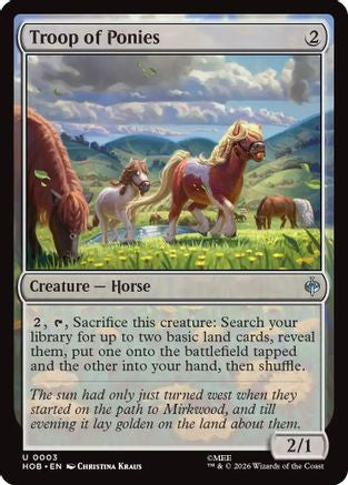 Troop of Ponies (HOB - The Hobbit Foil)
