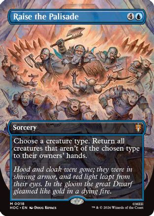 Raise the Palisade (Borderless) (HOC - The Hobbit: Eternal-Legal Foil)