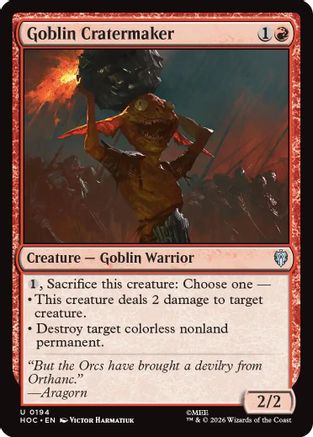 Goblin Cratermaker (HOC - The Hobbit: Eternal-Legal)