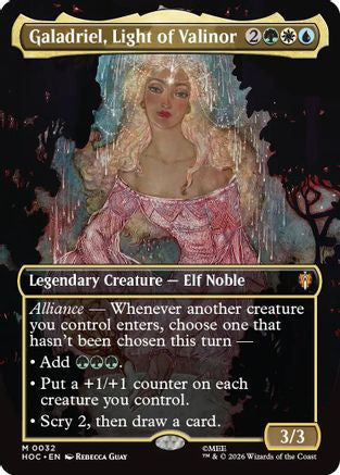 Galadriel, Light of Valinor (Borderless) (HOC - The Hobbit: Eternal-Legal Foil)
