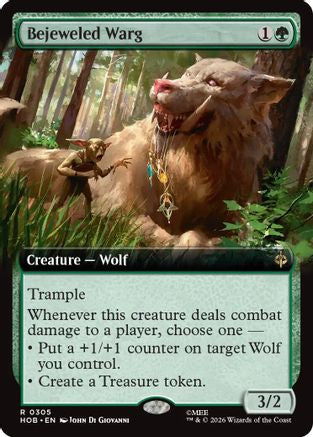 Bejeweled Warg (Extended Art) (HOB - The Hobbit Foil)