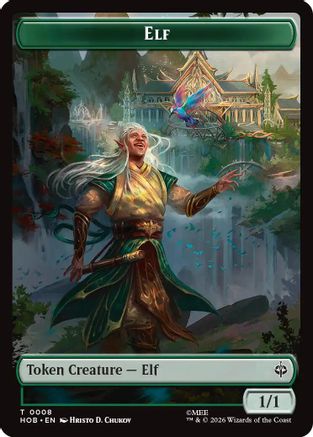 Elf // Dwarf Double-Sided Token (HOB-8 // 6) [The Hobbit] Foil