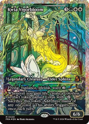 Kwia Vigorbloom (Showcase) (Fracture Foil) (0420) [Reality Fracture] Foil