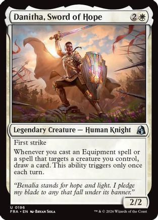 Danitha, Sword of Hope [Reality Fracture] Foil