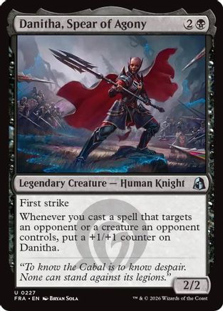 Danitha, Spear of Agony [Reality Fracture] Foil