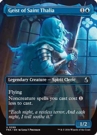 Geist of Saint Thalia (Borderless) [Reality Fracture] Foil