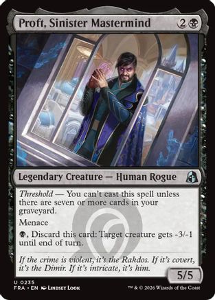 Proft, Sinister Mastermind [Reality Fracture] Foil