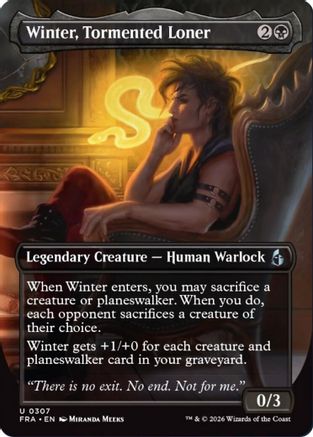Winter, Tormented Loner (Borderless) [Reality Fracture]