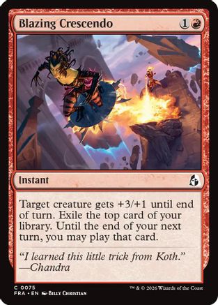 Blazing Crescendo [Reality Fracture] Foil