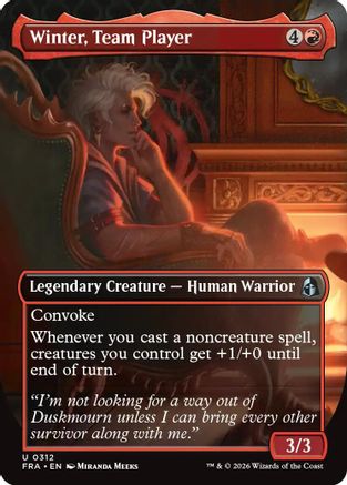 Winter, Team Player (Borderless) [Reality Fracture] Foil