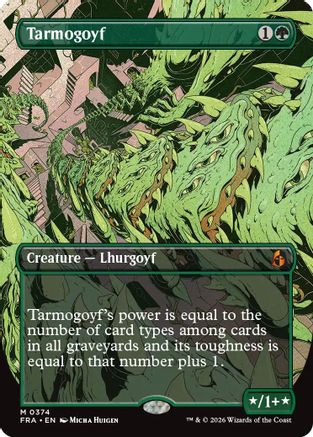 Tarmogoyf (Borderless) [Reality Fracture] Foil