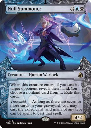 Null Summoner (Showcase) [Reality Fracture] Foil