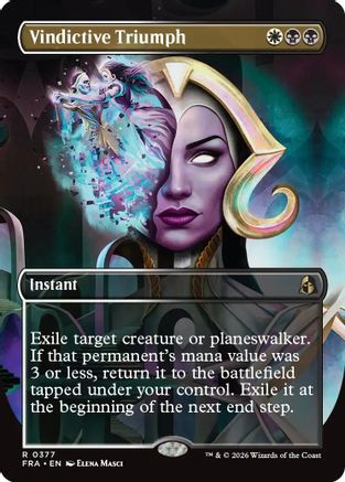 Vindictive Triumph (Borderless) [Reality Fracture] Foil