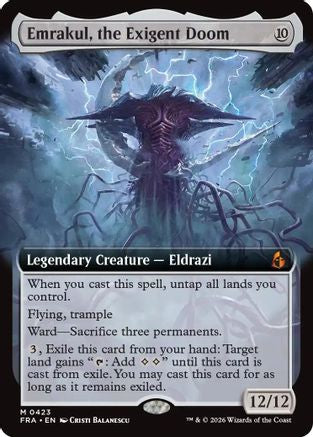 Emrakul, the Exigent Doom (Extended Art) [Reality Fracture] Foil