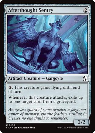 Afterthought Sentry [Reality Fracture] Foil