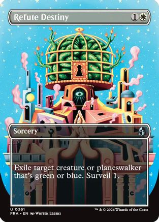 Refute Destiny (Borderless) [Reality Fracture] Foil