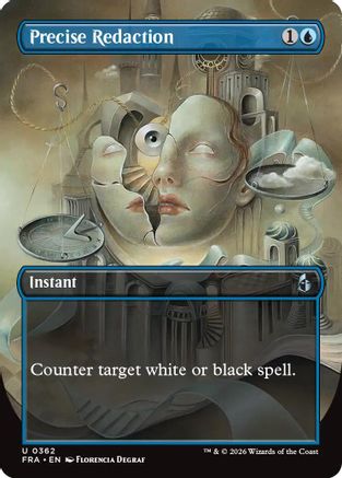 Precise Redaction (Borderless) [Reality Fracture] Foil