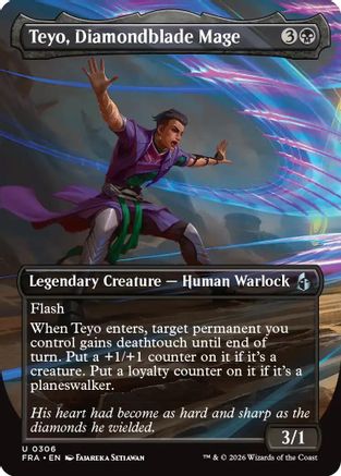 Teyo, Diamondblade Mage (Borderless) [Reality Fracture] Foil