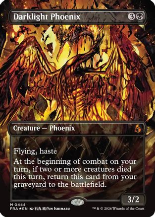 Darklight Phoenix (Borderless) (0444) [Reality Fracture] Foil
