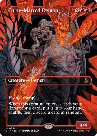 Curse-Marred Demon (Borderless) [Reality Fracture] Foil