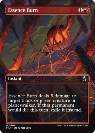 Essence Burn (Borderless) [Reality Fracture] Foil