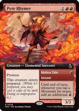 Pyre Rhymer (Extended Art) [Reality Fracture] Foil