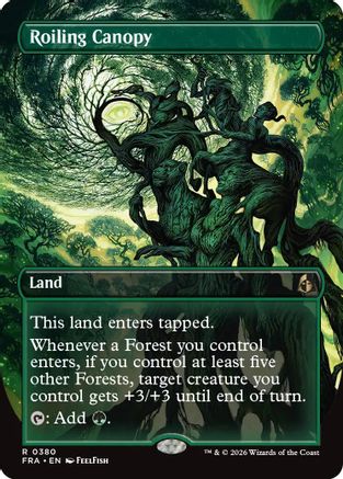 Roiling Canopy (Borderless) [Reality Fracture] Foil