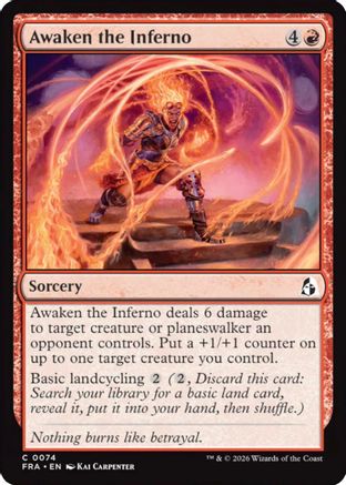 Awaken the Inferno [Reality Fracture] Foil