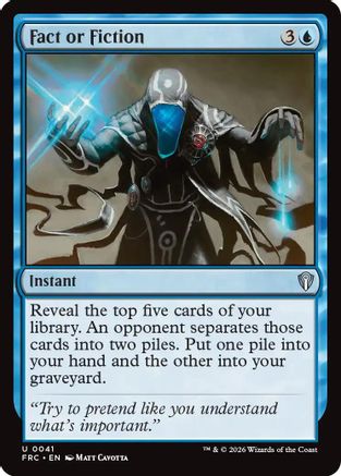 Fact or Fiction [Commander: Reality Fracture]