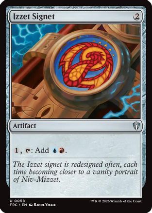 Izzet Signet [Commander: Reality Fracture]
