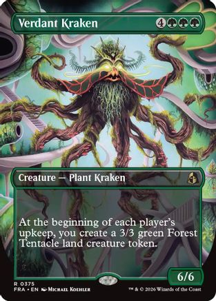 Verdant Kraken (Borderless) [Reality Fracture] Foil