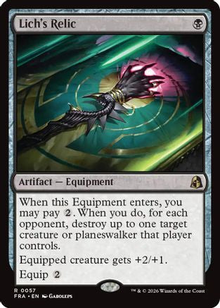 Lich's Relic [Reality Fracture] Foil