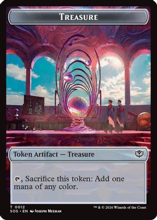 Treasure // Food Double-Sided Token [Secrets of Strixhaven] Foil