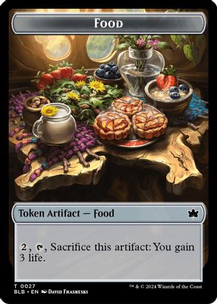 Food // Clue Token Double-Sided Token [Secrets of Strixhaven] Foil