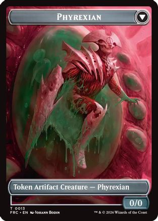 Phyrexian // Incubator Double-Sided Token [Commander: Reality Fracture]