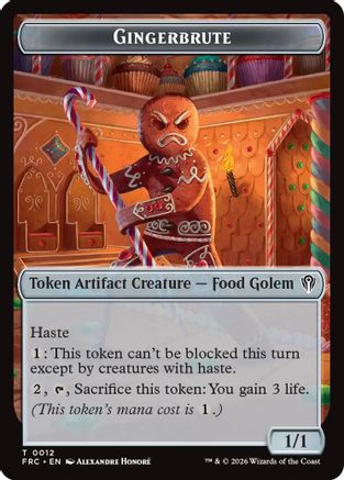 Gingerbrute // Myr Double-Sided Token [Commander: Reality Fracture]