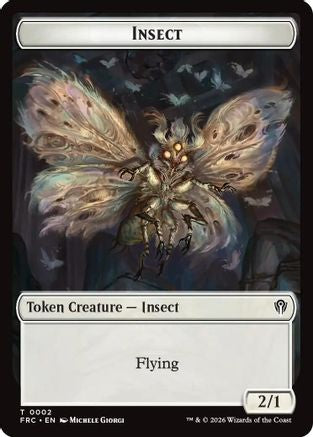 Insect // Rogue Double-Sided Token [Commander: Reality Fracture]