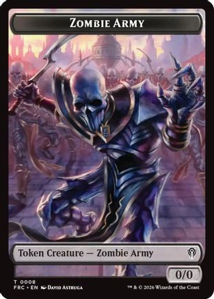 Zombie Army // Goblin Double-Sided Token [Commander: Reality Fracture]