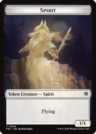 Spirit // Jace Double-Sided Token [Commander: Reality Fracture]