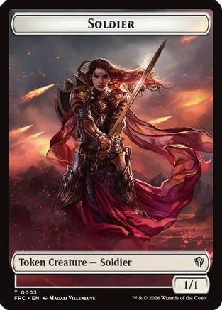 Soldier // Map Double-Sided Token [Commander: Reality Fracture]