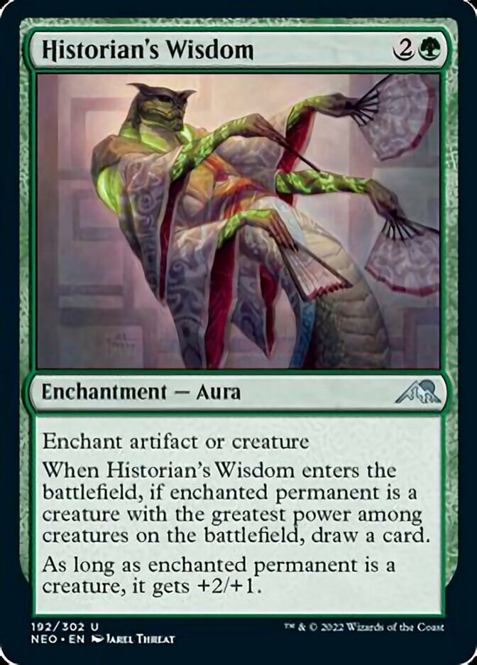neon cards mtg Historian's Wisdom [Kamigawa: Neon Dynasty]