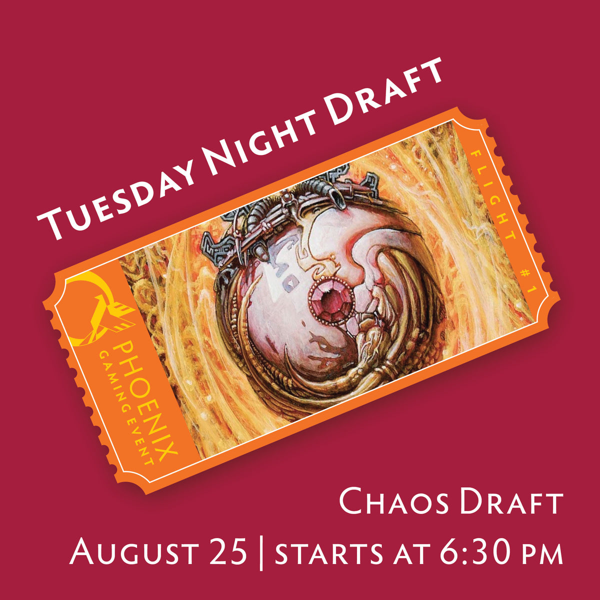 Tuesday Night Draft - Chaos Draft | August 25 Ticket