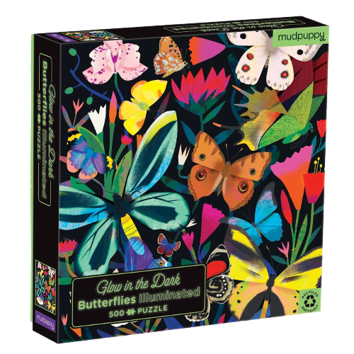 Butterflies Illuminated Glow in the Dark 500pc Jigsaw Puzzle