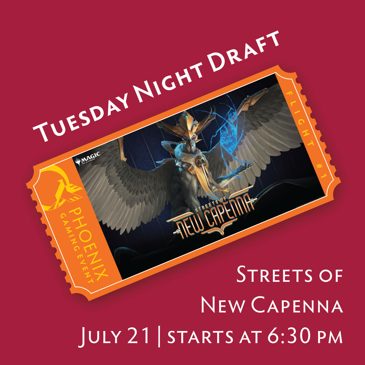 Tuesday Night Draft - Streets of New Capenna | July 21 Ticket