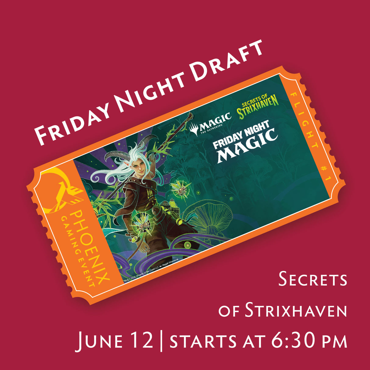 Friday Night Magic Draft - Secrets of Strixhaven | June 12 ticket