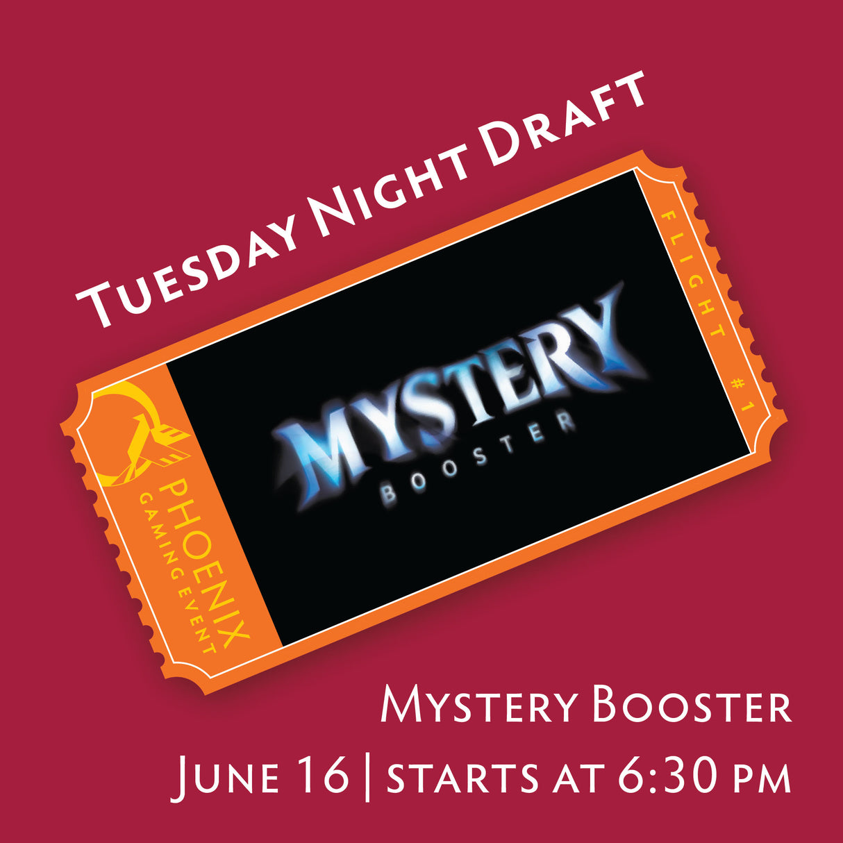 Tuesday Night Draft - Mystery Booster | June 16 Ticket