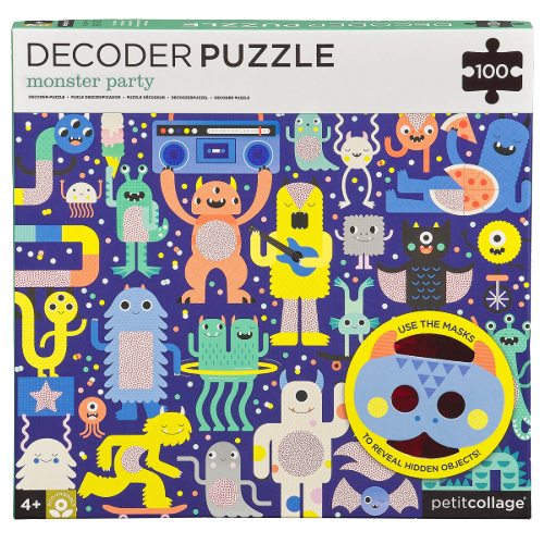 Monster Party 100pc Decoder Puzzle